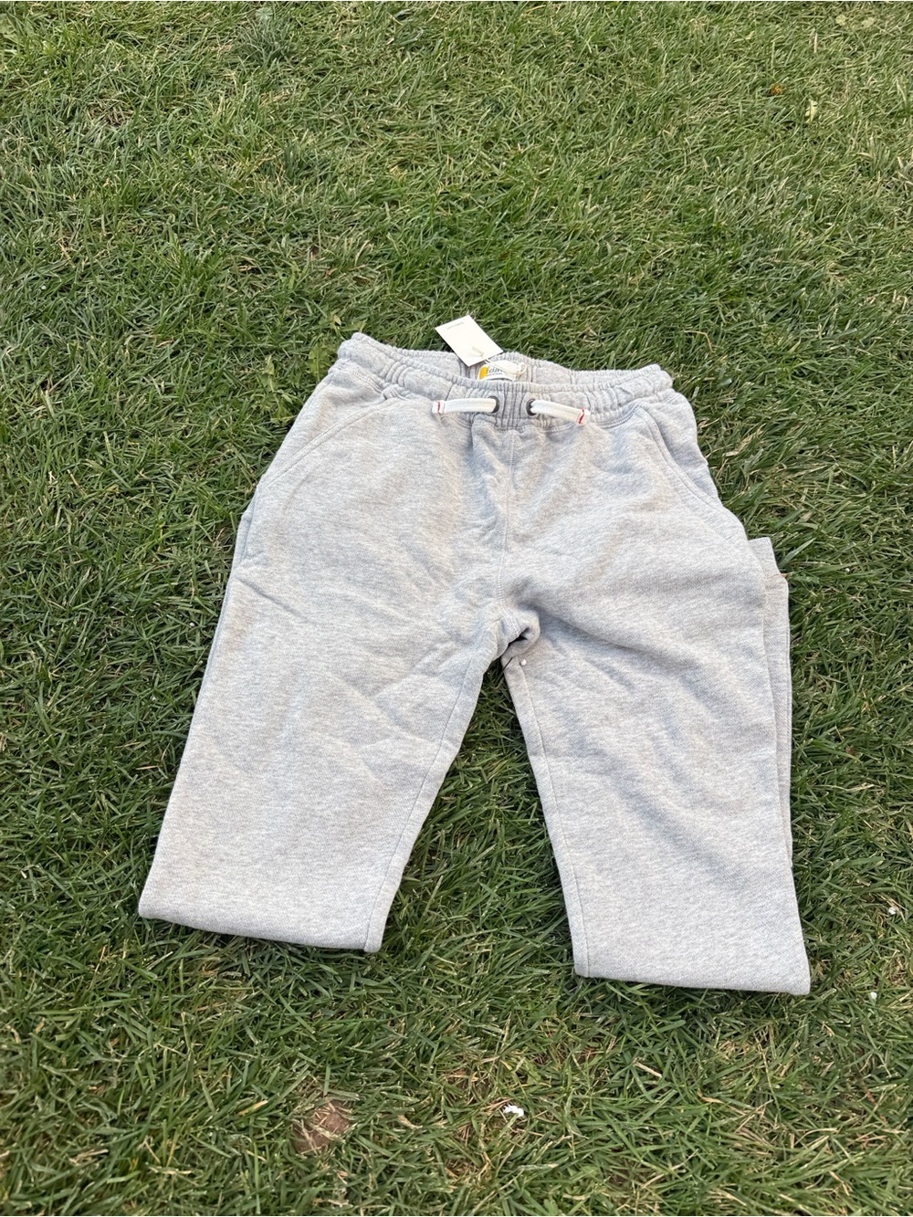 Boden Light Gray Kids Sweatpants with Drawstring